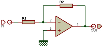 Montage amplificateur inverseur
