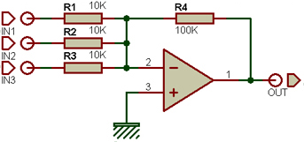 Montage sommateur de tensions