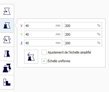 Cura scale