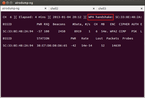 Ecoute des réseaux wifi encryptés en WPA