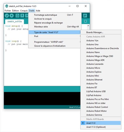 Arduino IDE Anet